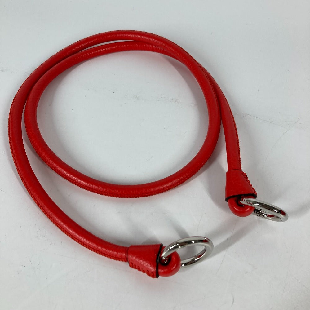 Salvatore Ferragamo Shoulder Bag leather Red Crossbody Cage Bag Women Used Authentic