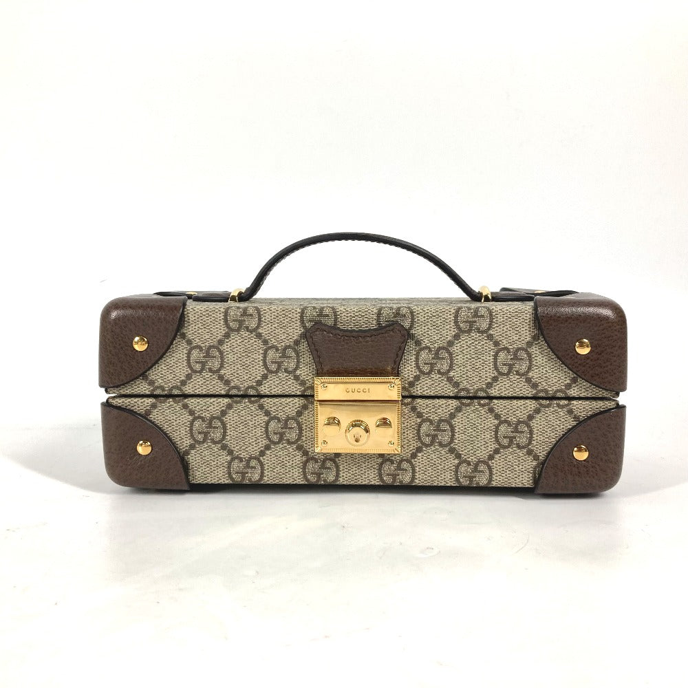 GUCCI Handbag 675969 GG Supreme canvas, leather beige GG Supreme Case Apple Watch Padlock Case for Apple Watch Women Used Authentic