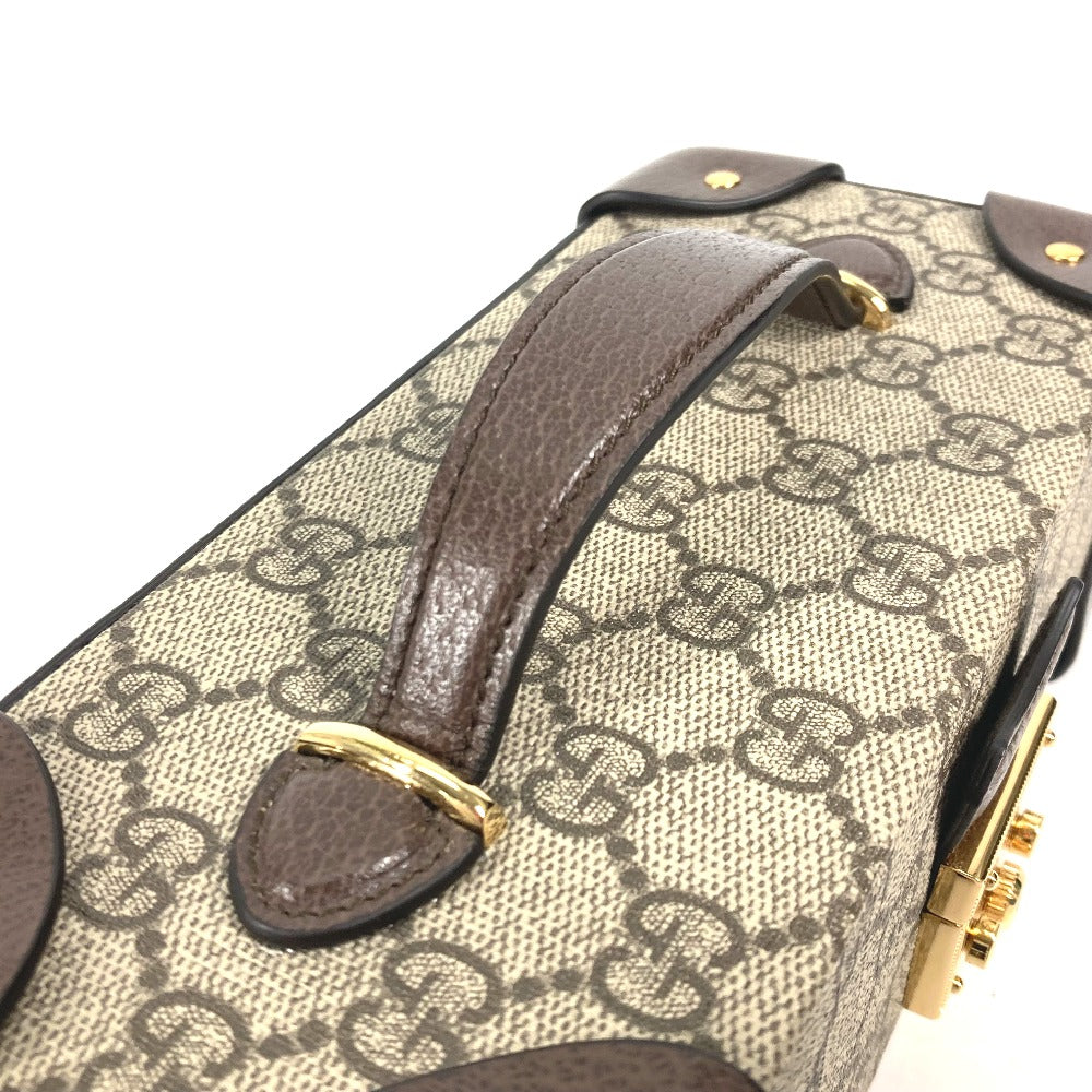 GUCCI Handbag 675969 GG Supreme canvas, leather beige GG Supreme Case Apple Watch Padlock Case for Apple Watch Women Used Authentic