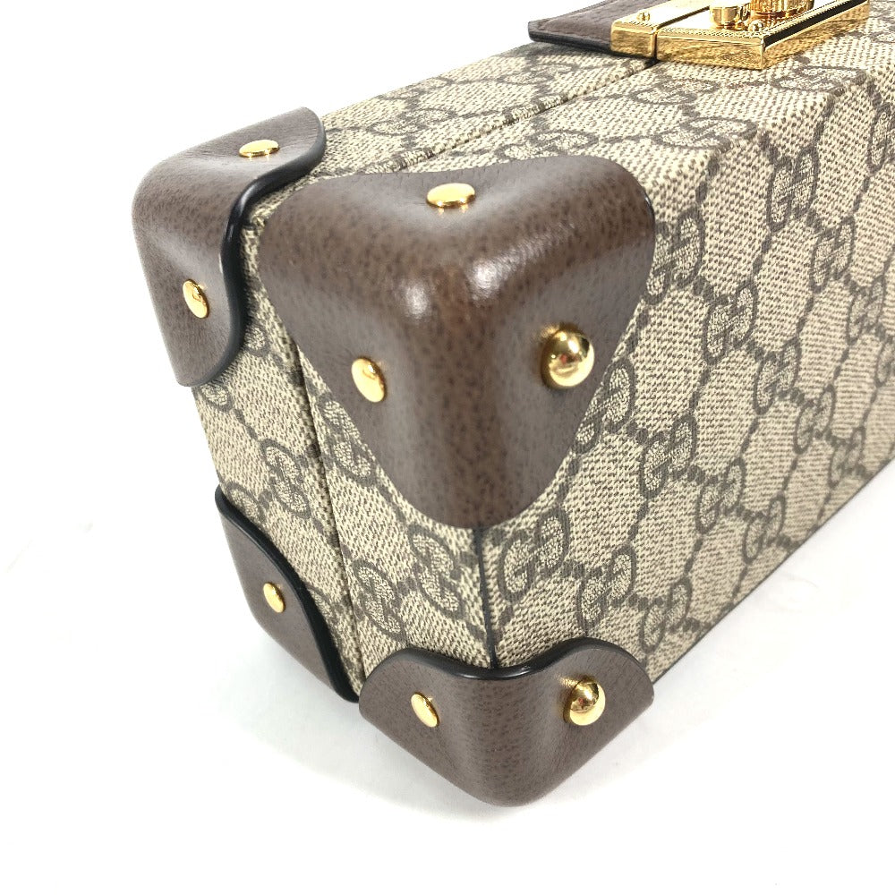 GUCCI Handbag 675969 GG Supreme canvas, leather beige GG Supreme Case Apple Watch Padlock Case for Apple Watch Women Used Authentic