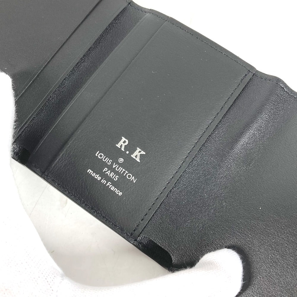 LOUIS VUITTON Trifold wallet M67498 monogram mahina leather black Mahina Portefeuille Iris XS Women Used Authentic