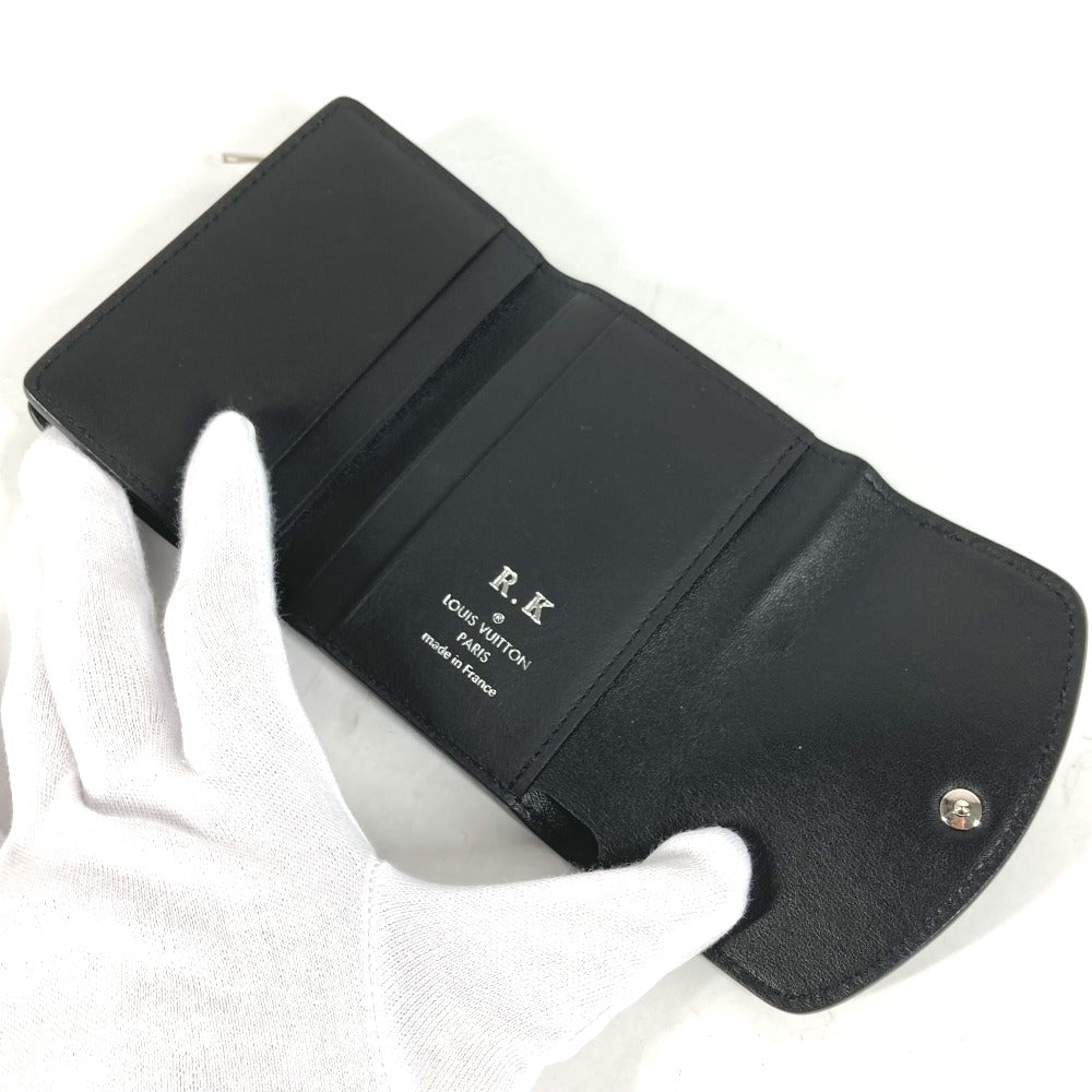 LOUIS VUITTON Trifold wallet M67498 monogram mahina leather black Mahina Portefeuille Iris XS Women Used Authentic