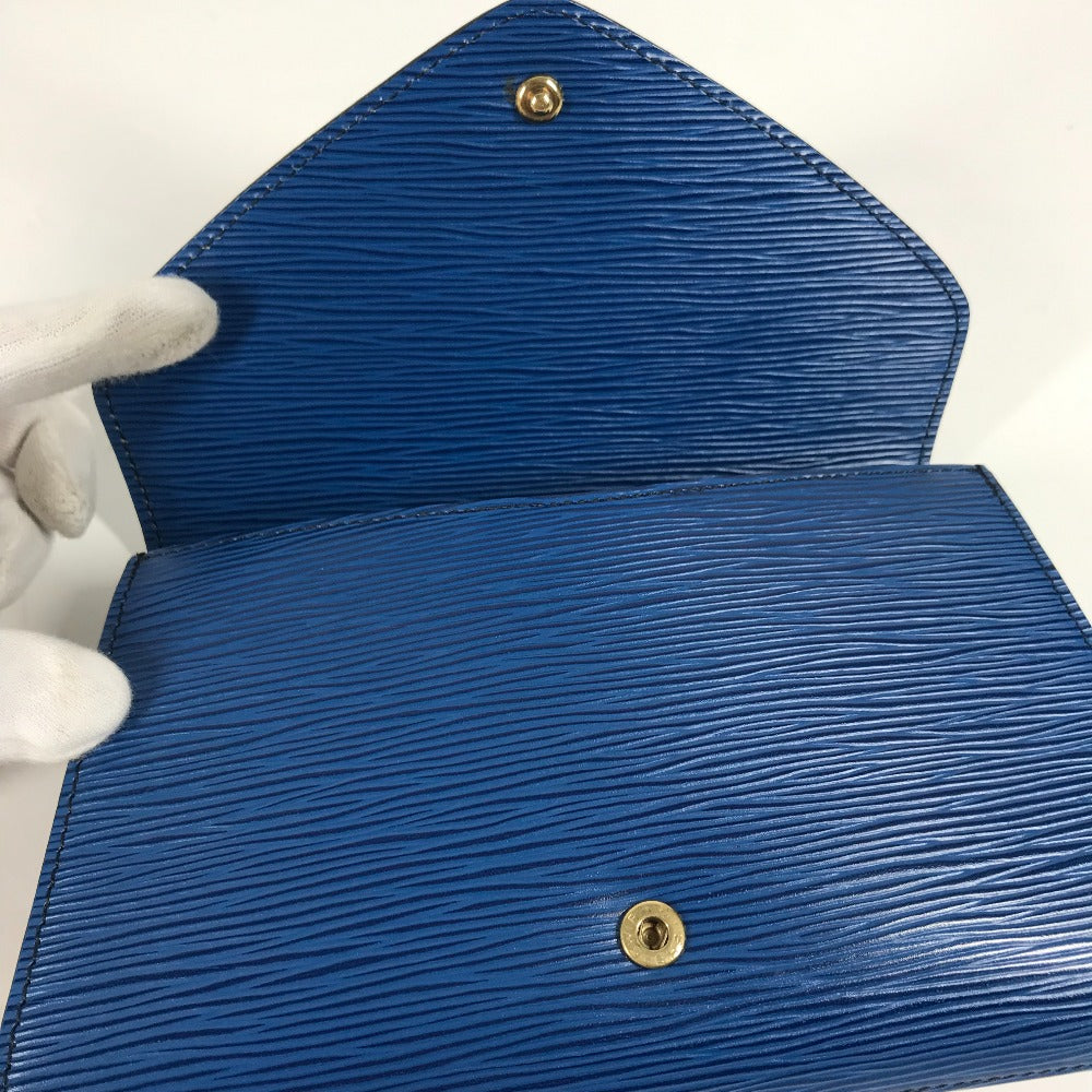 LOUIS VUITTON Clutch bag M52635 Epi Leather blue Epi Art deco