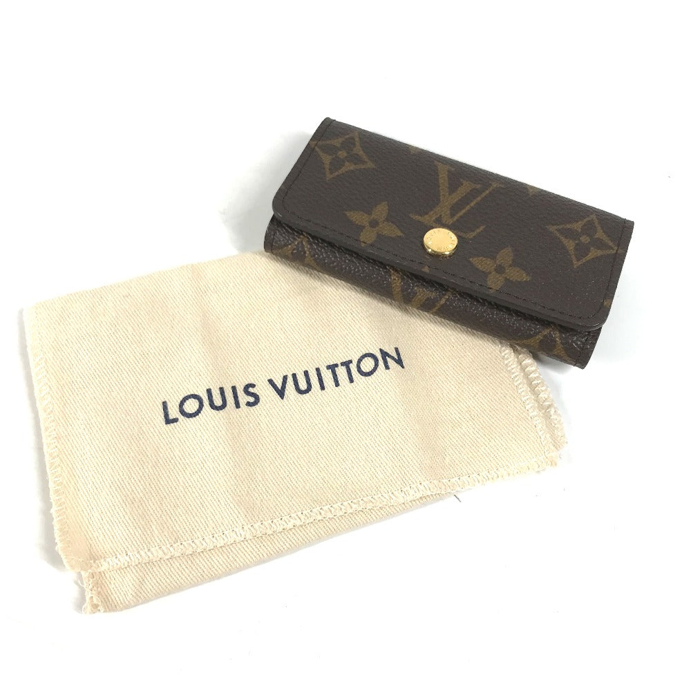 LOUIS VUITTON Key case Key holder M69517 Monogram canvas Brown Monogram Multicles 4 Women Used Authentic