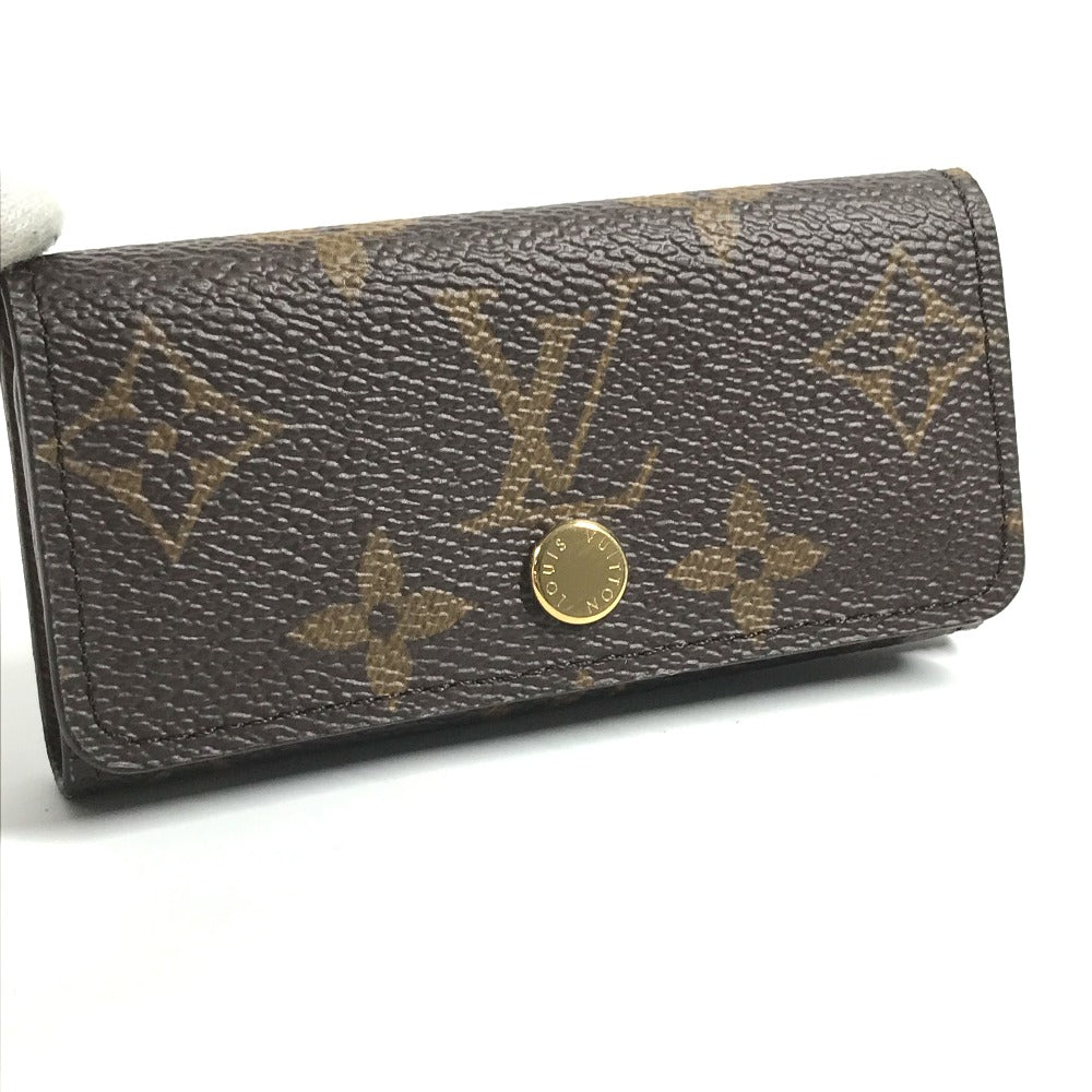 LOUIS VUITTON Key case Key holder M69517 Monogram canvas Brown Monogram Multicles 4 Women Used Authentic