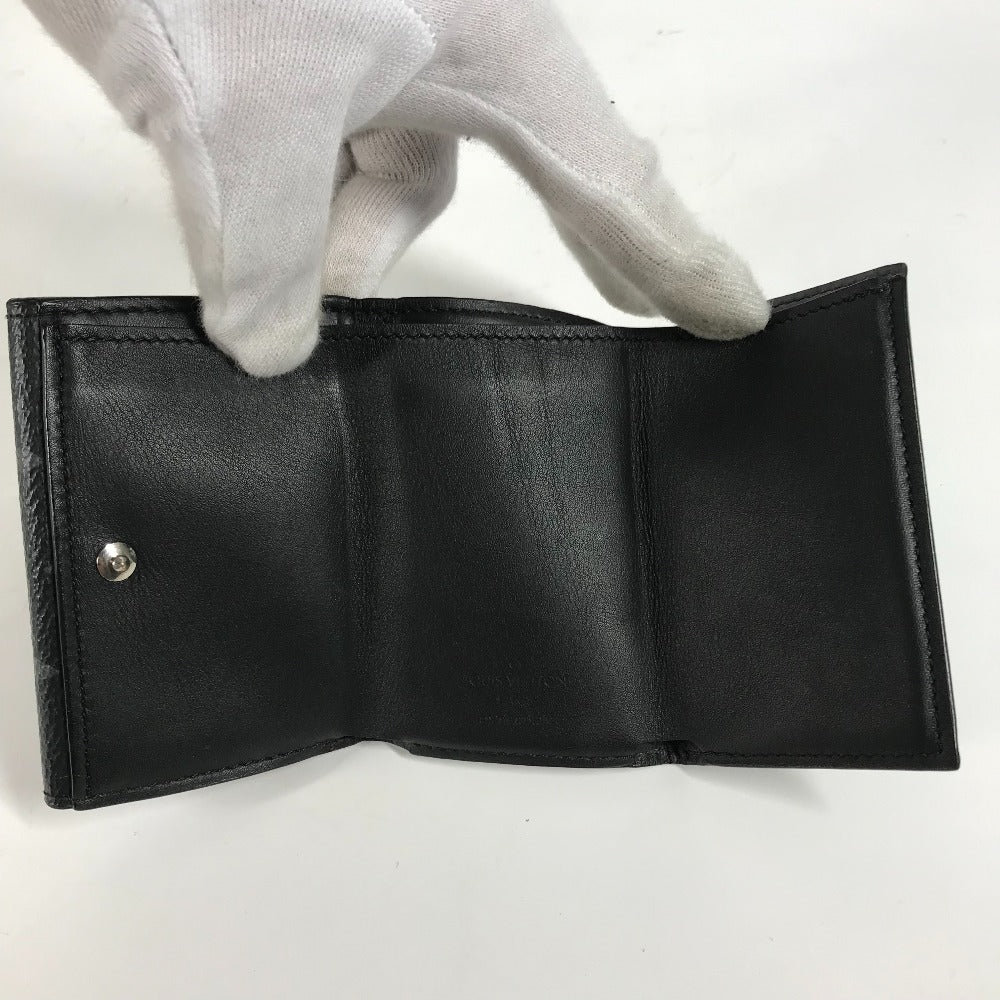LOUIS VUITTON Trifold wallet M67630 Monogram Eclipse Canvas black Monogram Eclipse Discovery Compact