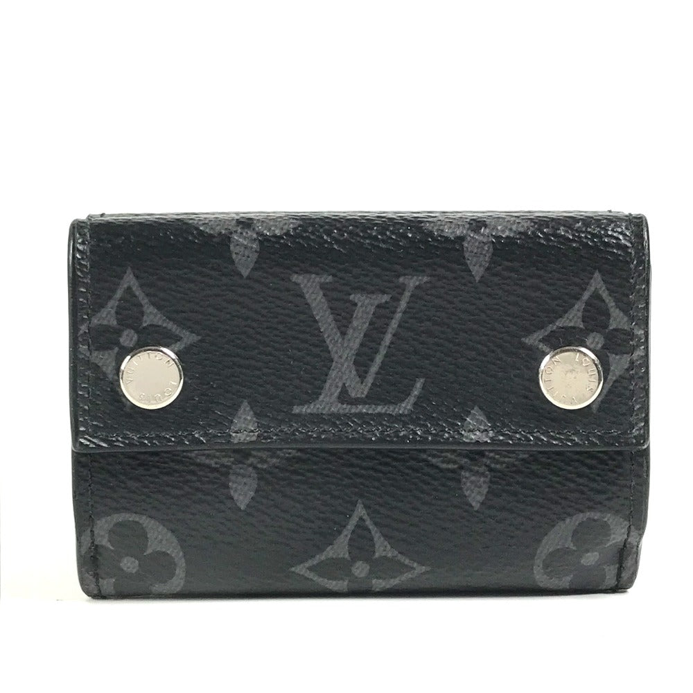 LOUIS VUITTON Trifold wallet M67630 Monogram Eclipse Canvas black Monogram Eclipse Discovery Compact