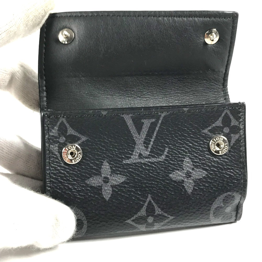 LOUIS VUITTON Trifold wallet M67630 Monogram Eclipse Canvas black Monogram Eclipse Discovery Compact