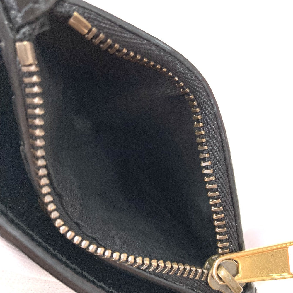 GUCCI Folded wallet 760223 leather black Double G Long Wallet Women Used Authentic