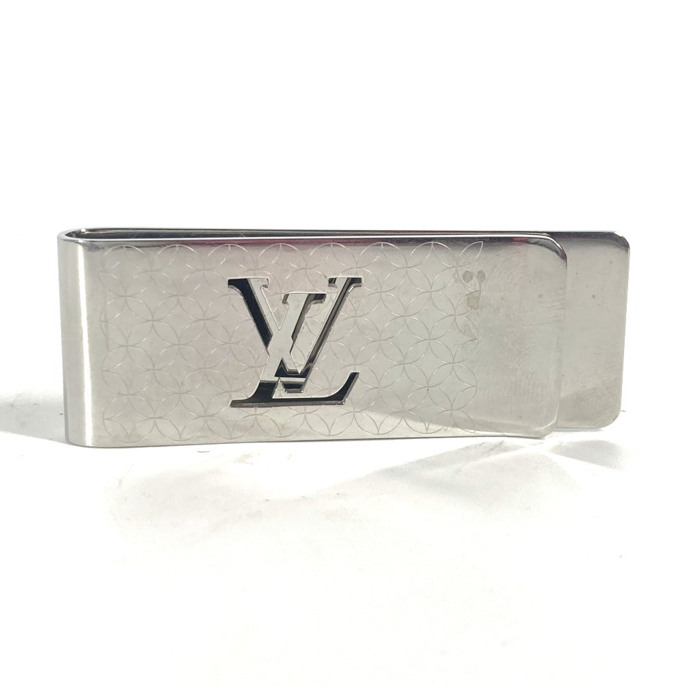 LOUIS VUITTON Money clip M65041 metal Silver building clip champs elysées