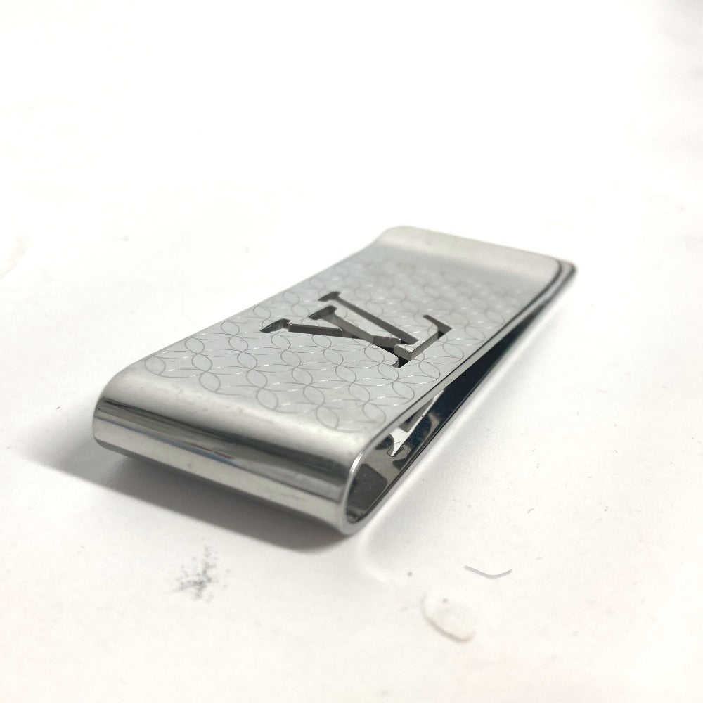 LOUIS VUITTON Money clip M65041 metal Silver building clip champs elysées