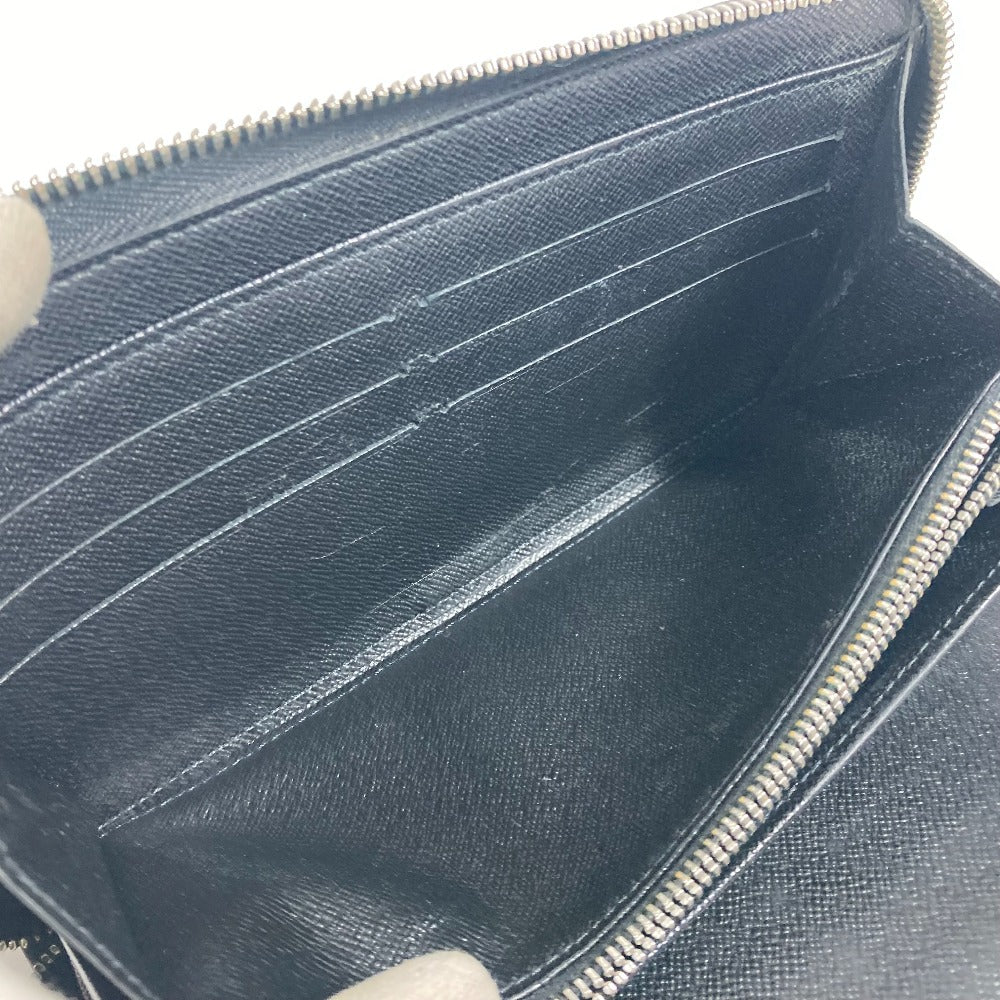 LOUIS VUITTON Long Wallet Purse N63077 Damier Grafitto Canvas black Damier Grafitte Zippy Organizer Women Used Authentic