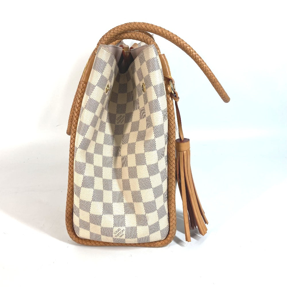 LOUIS VUITTON Shoulder Bag N44027 Damier Azur Canvas white Damier Azur Propriano Women Used Authentic