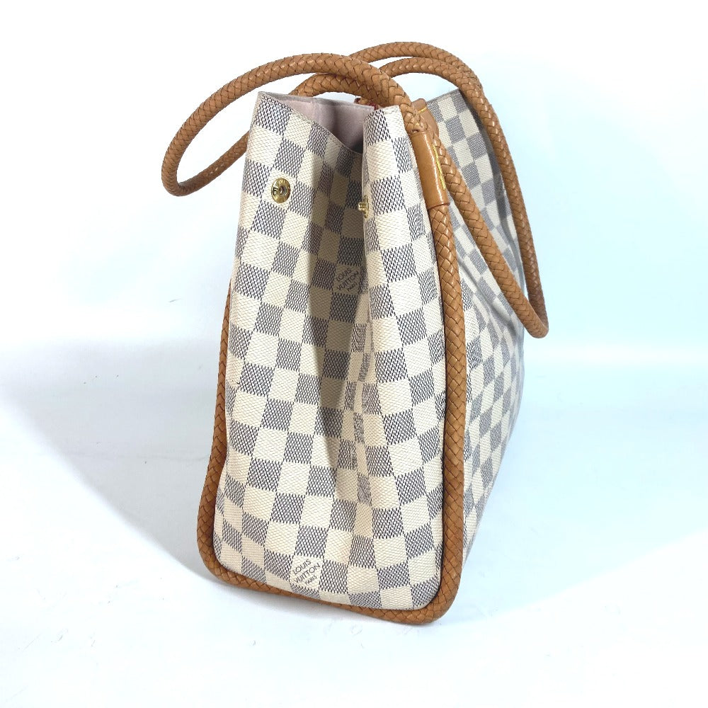 LOUIS VUITTON Shoulder Bag N44027 Damier Azur Canvas white Damier Azur Propriano Women Used Authentic