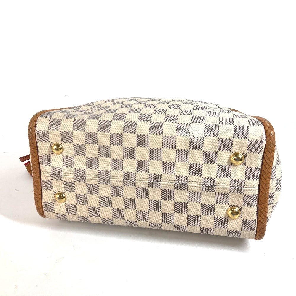 LOUIS VUITTON Shoulder Bag N44027 Damier Azur Canvas white Damier Azur Propriano Women Used Authentic