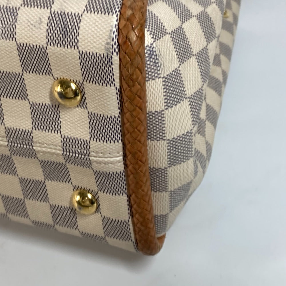 LOUIS VUITTON Shoulder Bag N44027 Damier Azur Canvas white Damier Azur Propriano Women Used Authentic