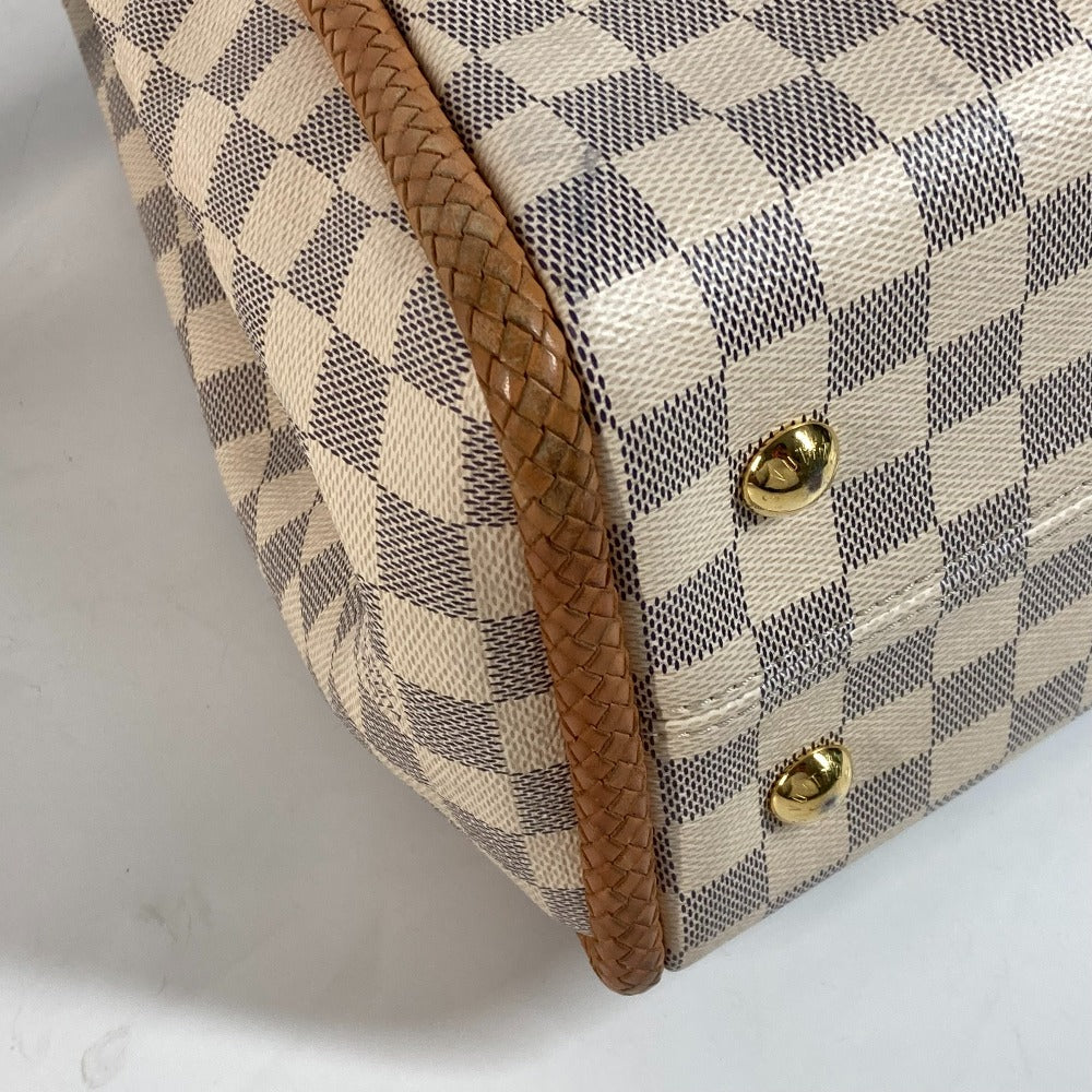 LOUIS VUITTON Shoulder Bag N44027 Damier Azur Canvas white Damier Azur Propriano Women Used Authentic