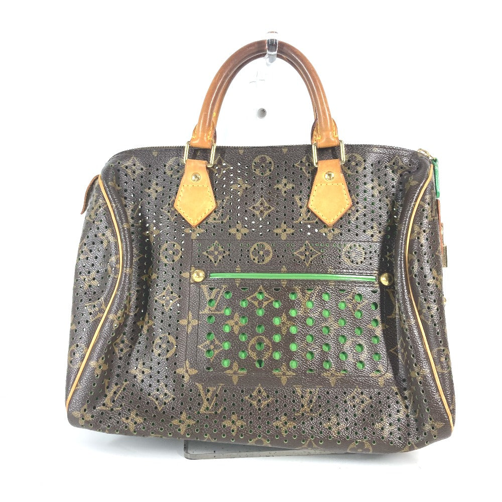 LOUIS VUITTON Handbag M95181 Monogram canvas green Monogram Perfo Speedy 30 Women Used Authentic