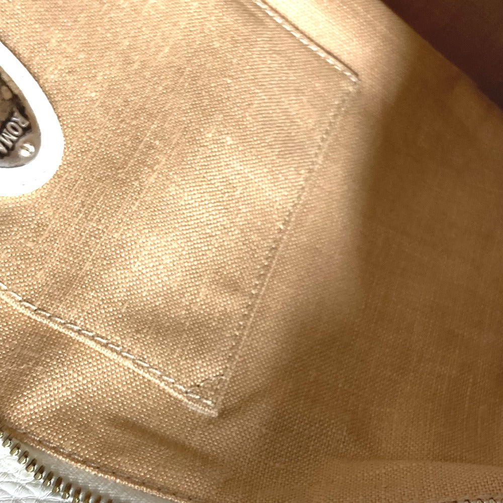 FENDI Shoulder Bag 8BN167 Roman leather white Horse Selleria logo