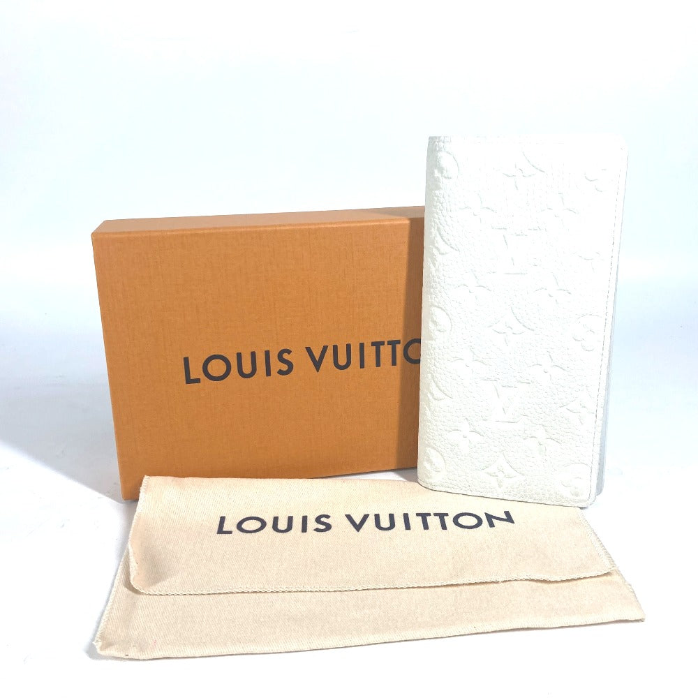 LOUIS VUITTON Long Wallet Purse M83066 Taurillon Clemence Leather white Long Wallet Monogram Portefeuille�EBrother NM mens Used Authentic