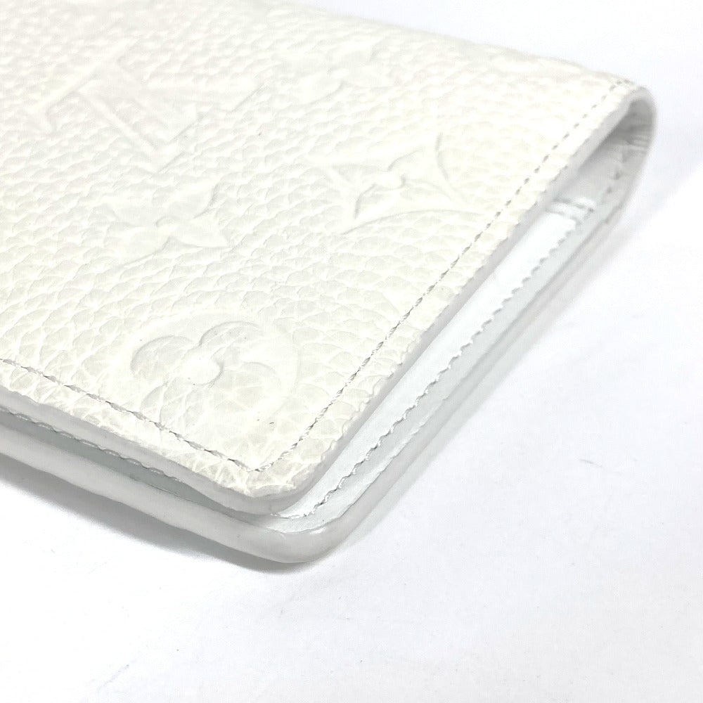 LOUIS VUITTON Long Wallet Purse M83066 Taurillon Clemence Leather white Long Wallet Monogram Portefeuille�EBrother NM mens Used Authentic