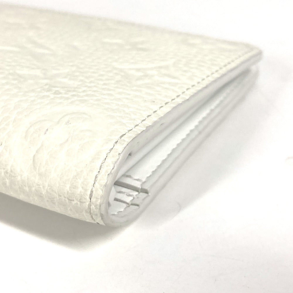 LOUIS VUITTON Long Wallet Purse M83066 Taurillon Clemence Leather white Long Wallet Monogram Portefeuille�EBrother NM mens Used Authentic