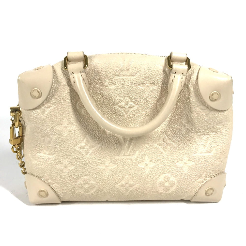 LOUIS VUITTON Shoulder Bag M45394 Monogram Ann Platt Leather white Monogram Ann Platt Petite Malle Souple Women Used Authentic