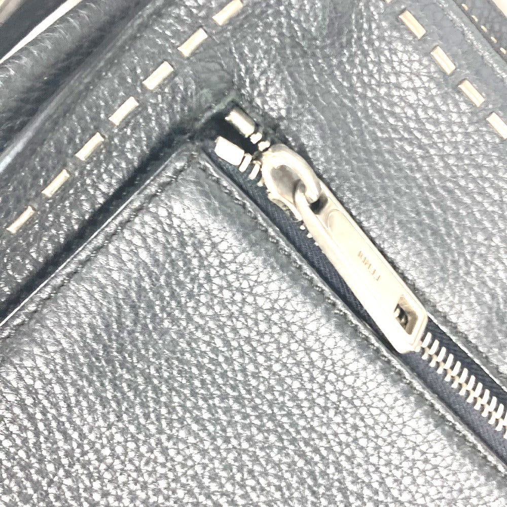 FENDI Shoulder Bag 7VA407 leather black Messenger bag Celeria mens Used Authentic