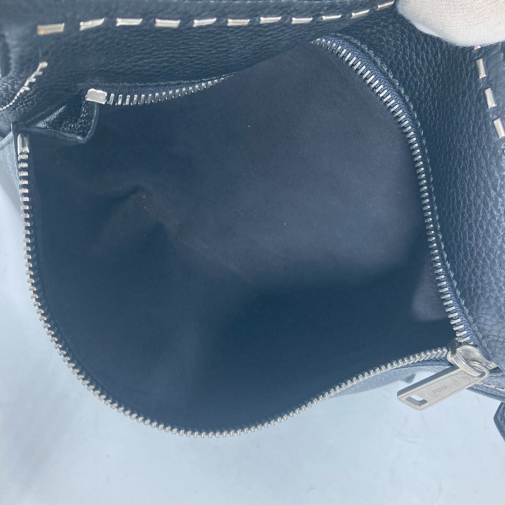FENDI Shoulder Bag 7VA407 leather black Messenger bag Celeria mens Used Authentic