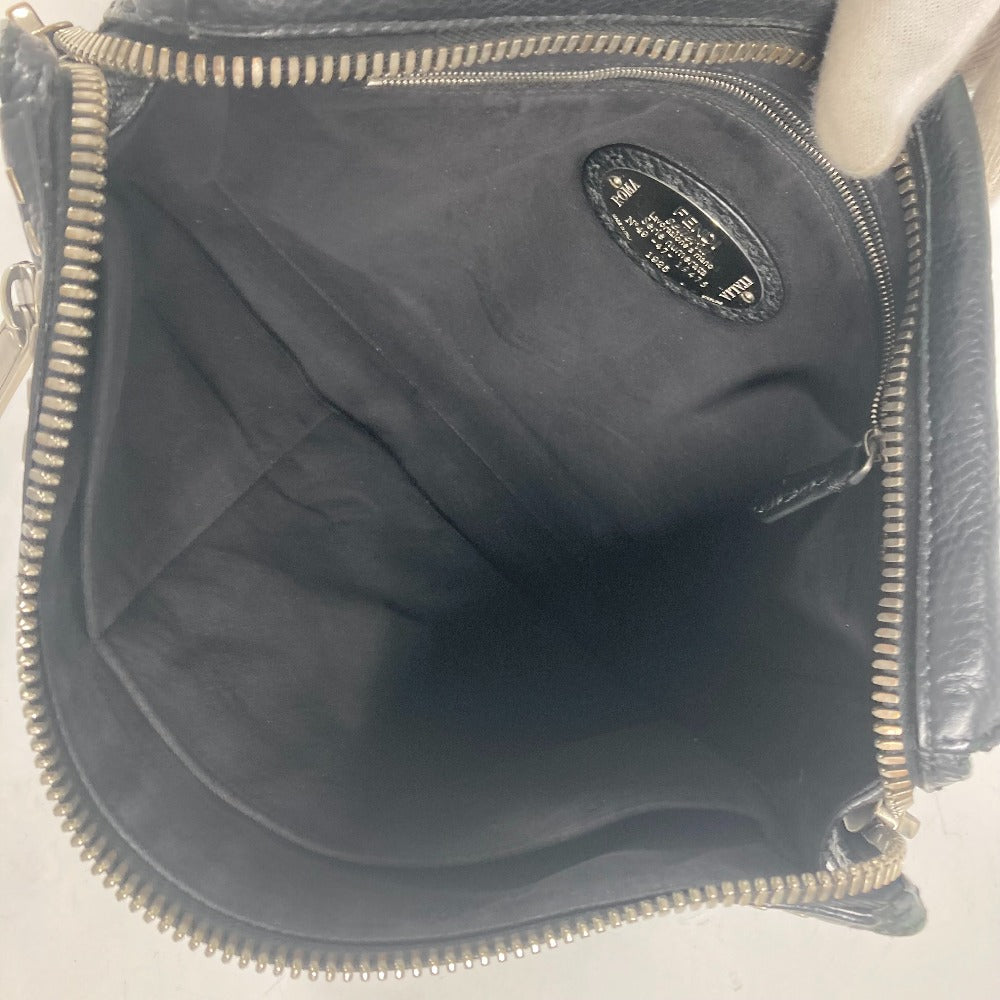 FENDI Shoulder Bag 7VA407 leather black Messenger bag Celeria mens Used Authentic