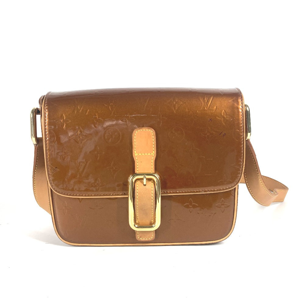 LOUIS VUITTON Shoulder Bag M91107 Monogram Vernis Canvas Brown Monogram Vernis Christie GM