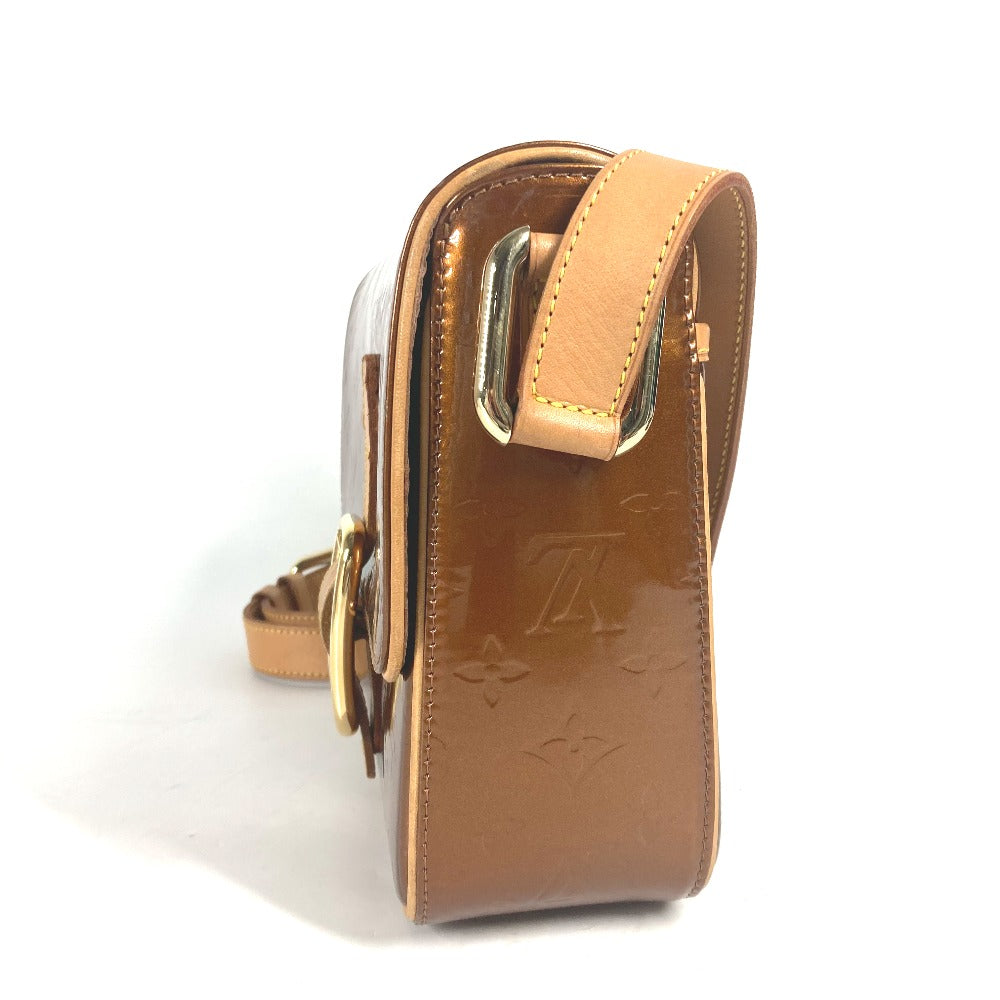 LOUIS VUITTON Shoulder Bag M91107 Monogram Vernis Canvas Brown Monogram Vernis Christie GM