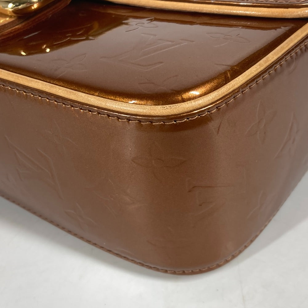 LOUIS VUITTON Shoulder Bag M91107 Monogram Vernis Canvas Brown Monogram Vernis Christie GM