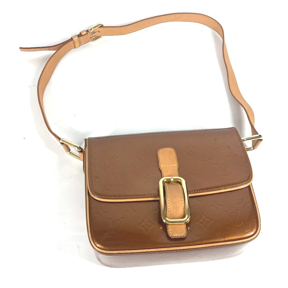 LOUIS VUITTON Shoulder Bag M91107 Monogram Vernis Canvas Brown Monogram Vernis Christie GM