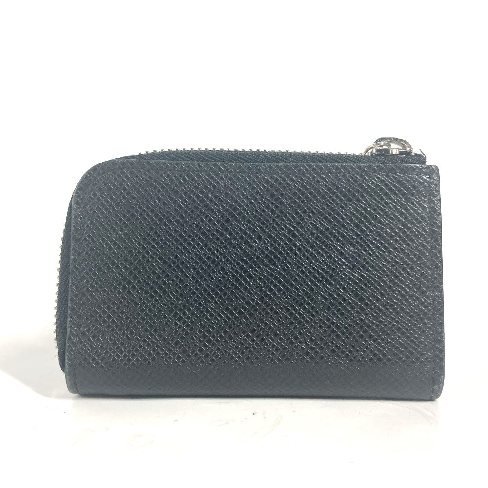 LOUIS VUITTON Coin case M63375 Taiga Leather black Taiga Portemonejour