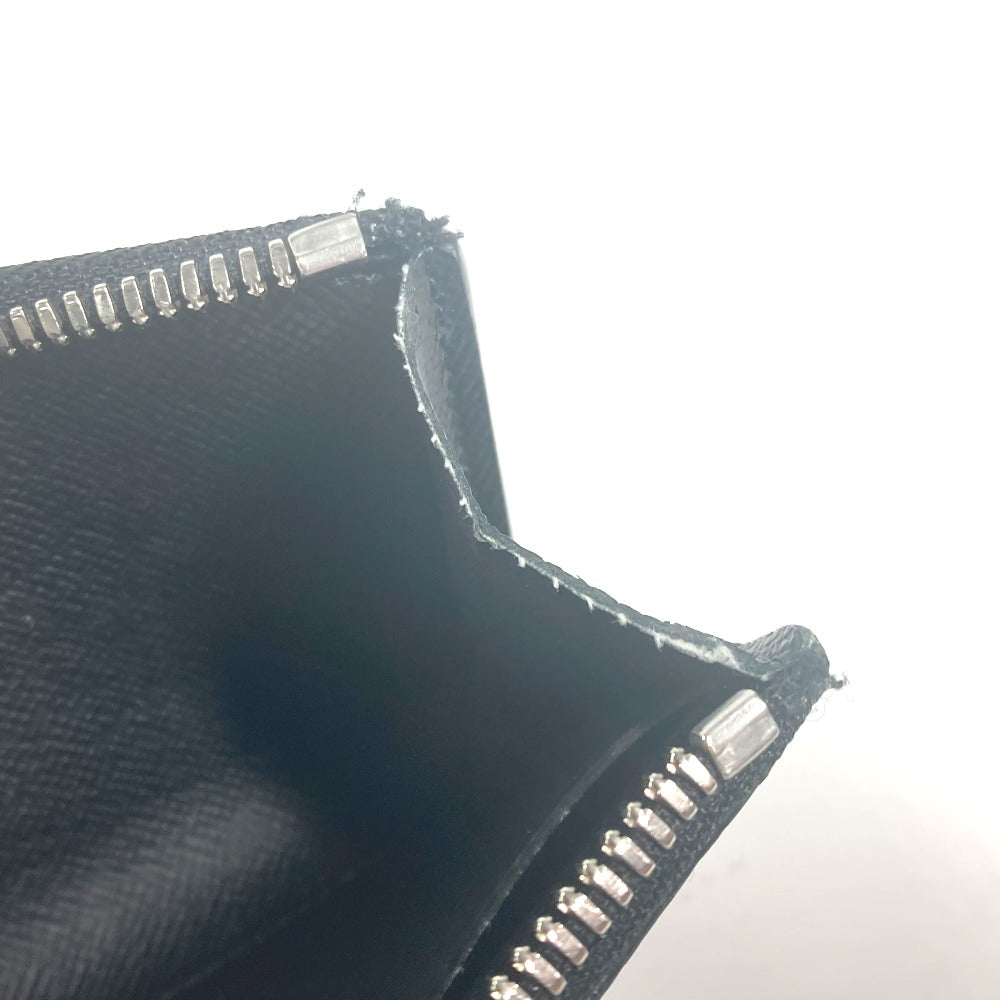 LOUIS VUITTON Coin case M63375 Taiga Leather black Taiga Portemonejour