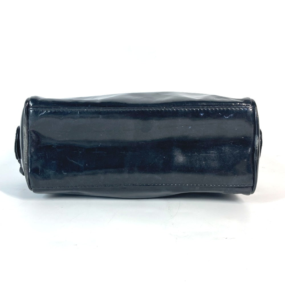 CHANEL Cosmetics Pouch enamel black Cosmetic porch CC COCO Mark