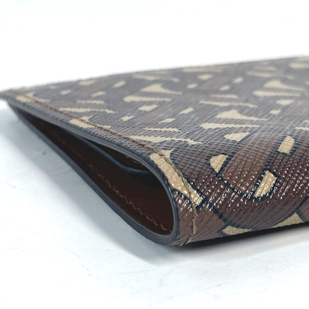 BURBERRY passport case PVC / Leather Brown TB logo
