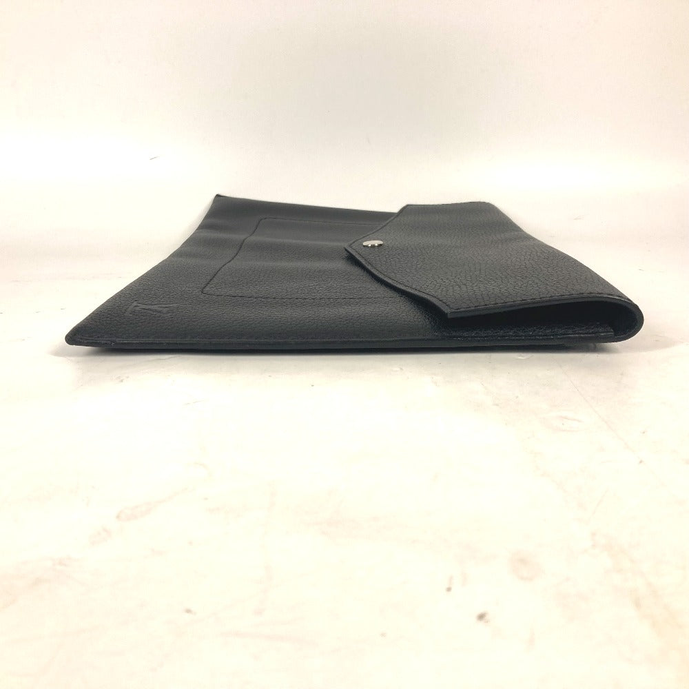 LOUIS VUITTON Clutch bag M62250 Taurillon Clemence Leather black LV logo pochette envelope