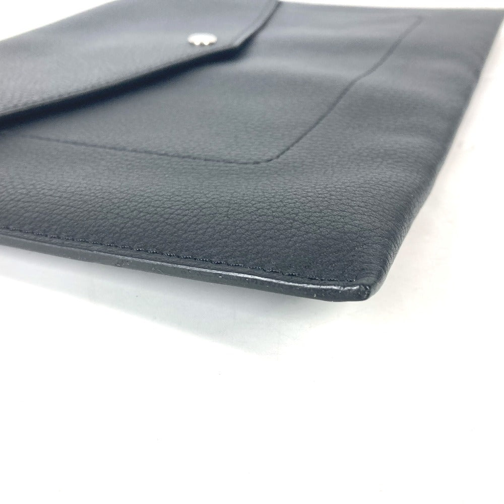 LOUIS VUITTON Clutch bag M62250 Taurillon Clemence Leather black LV logo pochette envelope