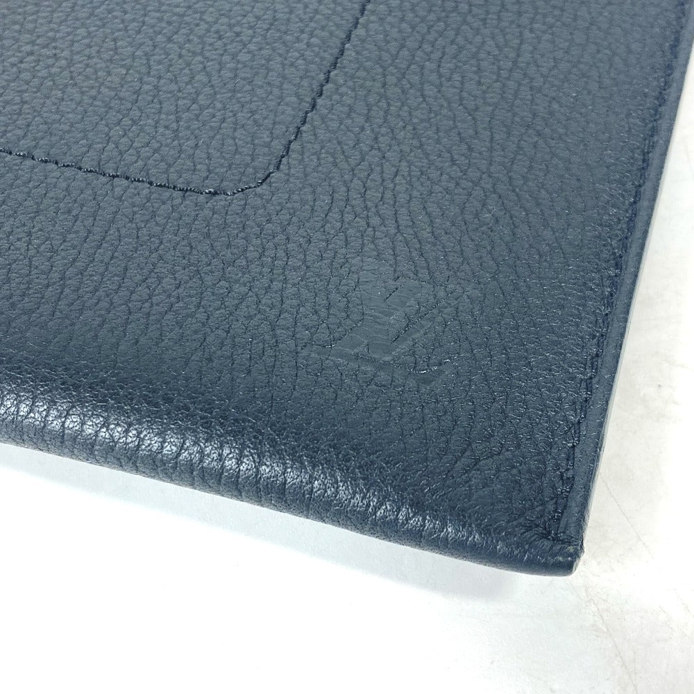 LOUIS VUITTON Clutch bag M62250 Taurillon Clemence Leather black LV logo pochette envelope
