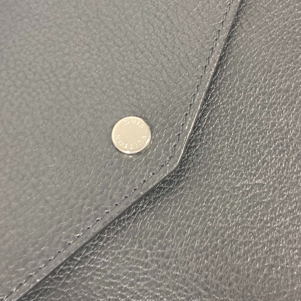 LOUIS VUITTON Clutch bag M62250 Taurillon Clemence Leather black LV logo pochette envelope