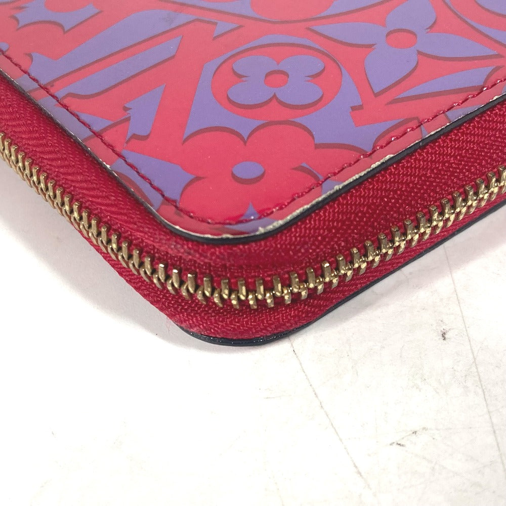 LOUIS VUITTON Long Wallet Purse M90123 Patent leather pink Vernis suite monogram Zippy wallet