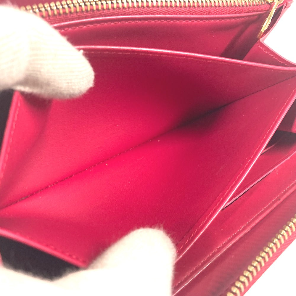 LOUIS VUITTON Long Wallet Purse M90123 Patent leather pink Vernis suite monogram Zippy wallet