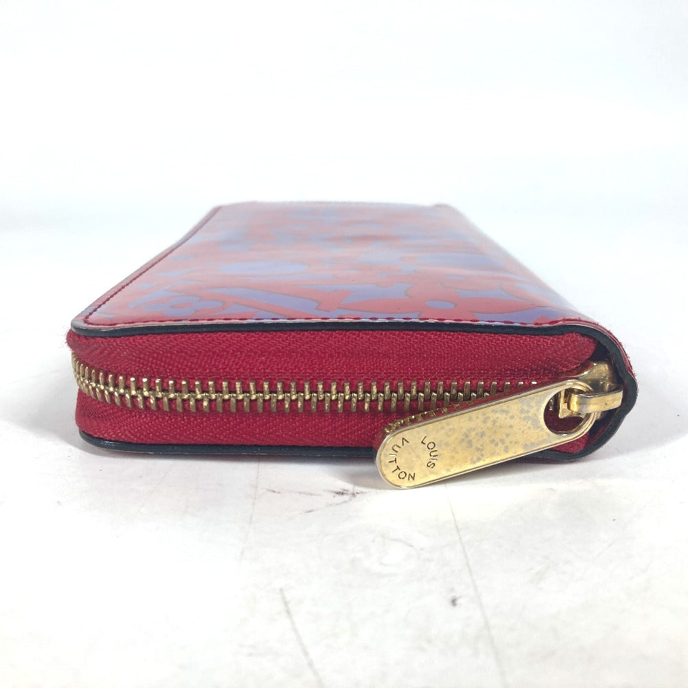 LOUIS VUITTON Long Wallet Purse M90123 Patent leather pink Vernis suite monogram Zippy wallet