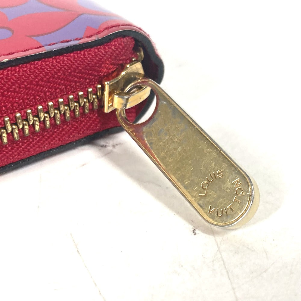 LOUIS VUITTON Long Wallet Purse M90123 Patent leather pink Vernis suite monogram Zippy wallet