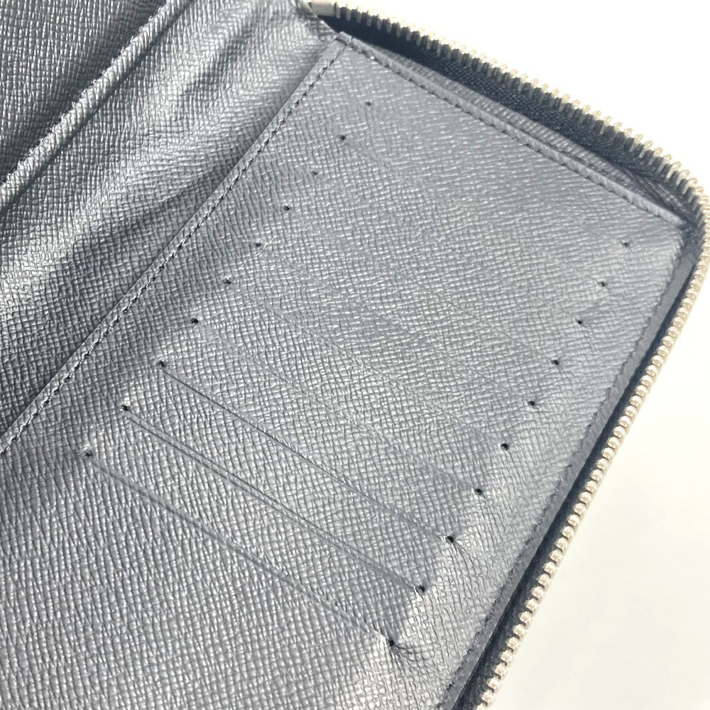 LOUIS VUITTON Long Wallet Purse M30731 Taiga Leather black Taiga Trio Color Zippy Wallet Vertical