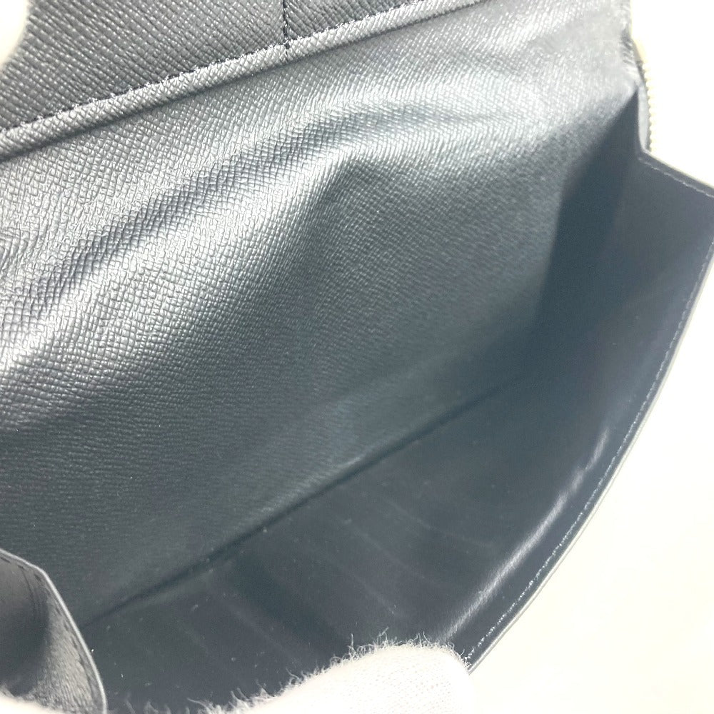 LOUIS VUITTON Long Wallet Purse M30731 Taiga Leather black Taiga Trio Color Zippy Wallet Vertical