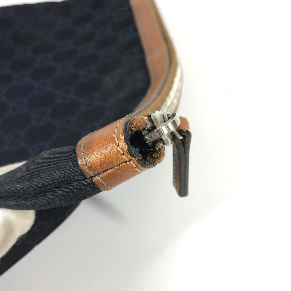 GUCCI Clutch bag 286209 Leather / nylon Navy GG logo