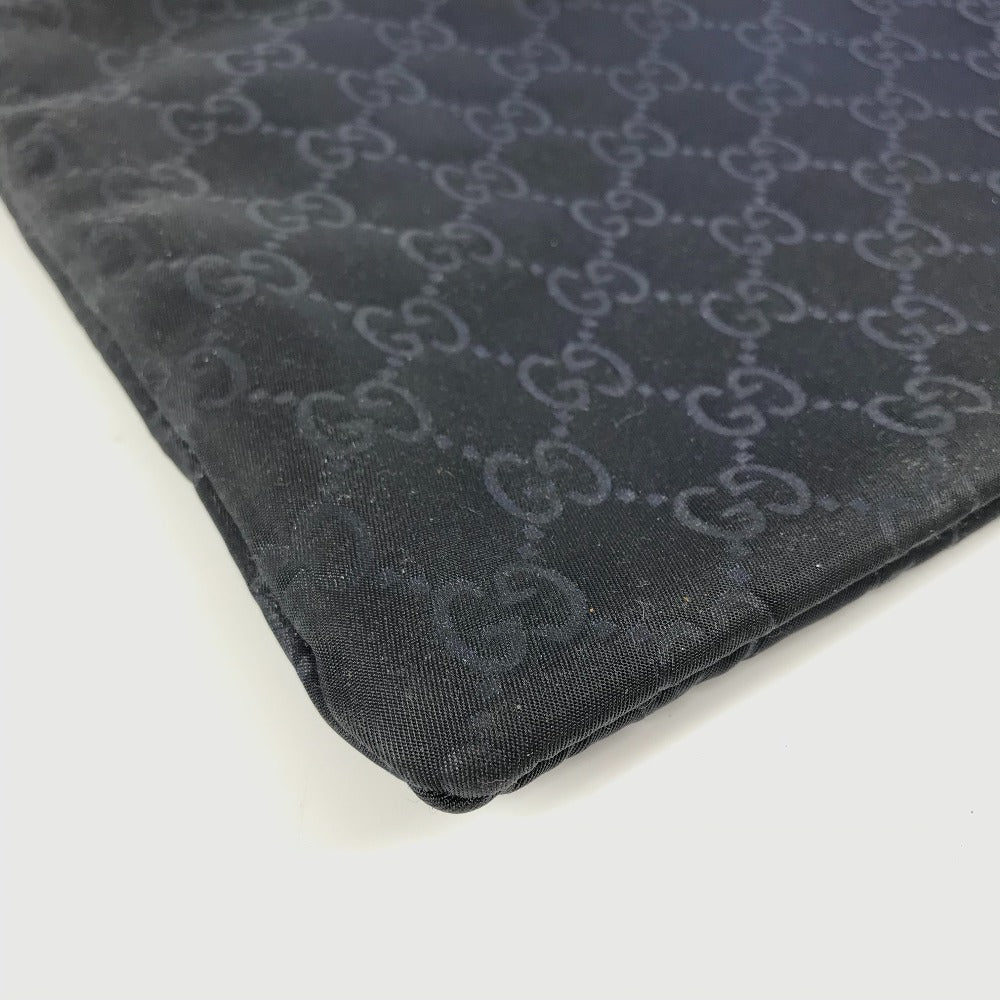 GUCCI Clutch bag 286209 Leather / nylon Navy GG logo